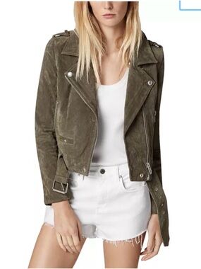 Blank NYC Herb Suede Moto Jacket - Women's